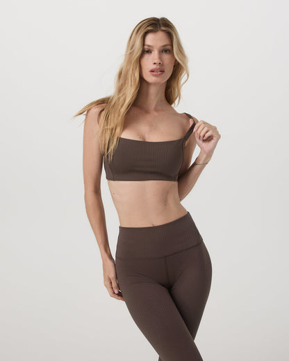 Inversion Rib Bra Women's Java Sports Bra | Vuori outlet