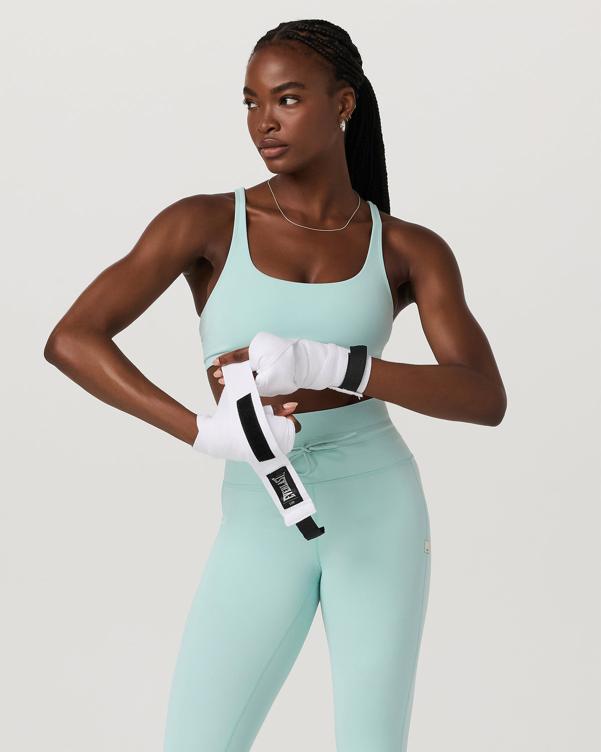 Yosemite Bra Women's Spearmint Strappy Sports Bra | Vuori onsale