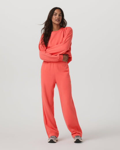 Sedona Straight Leg Sweatpant Women's Bright Coral Pant | Vuori for sale