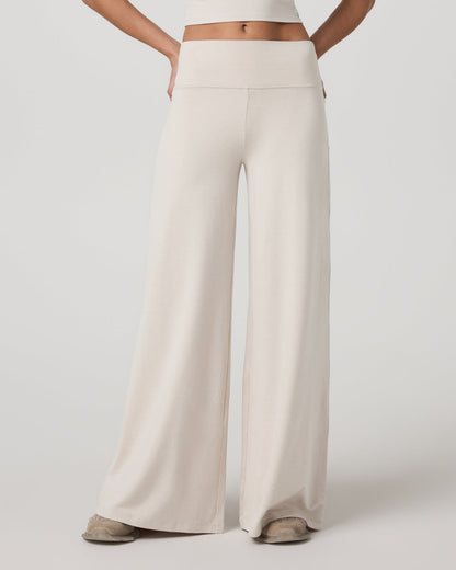 Halo Easy Wideleg Pant-Short Women's Ecru Heather Pants | Vuori discount