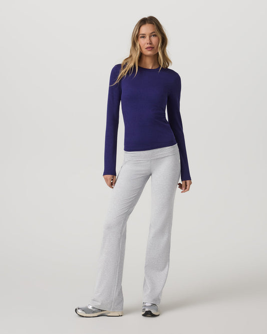 Long Sleeve Halo Essential Crew Tee Stellar Sky Heather | Vuori sale