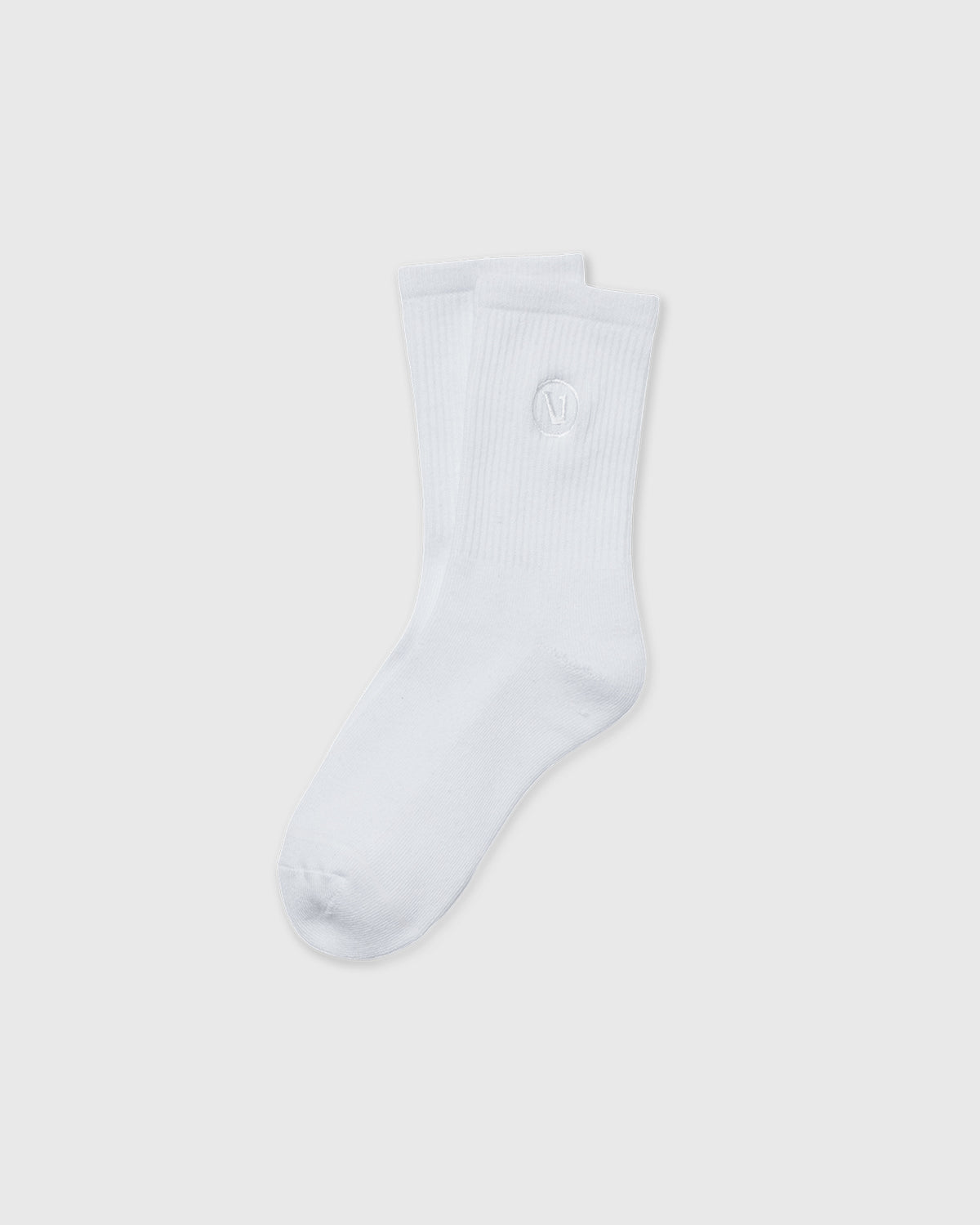 Half Crew Sock 2.0 White Performance Socks | Vuori online