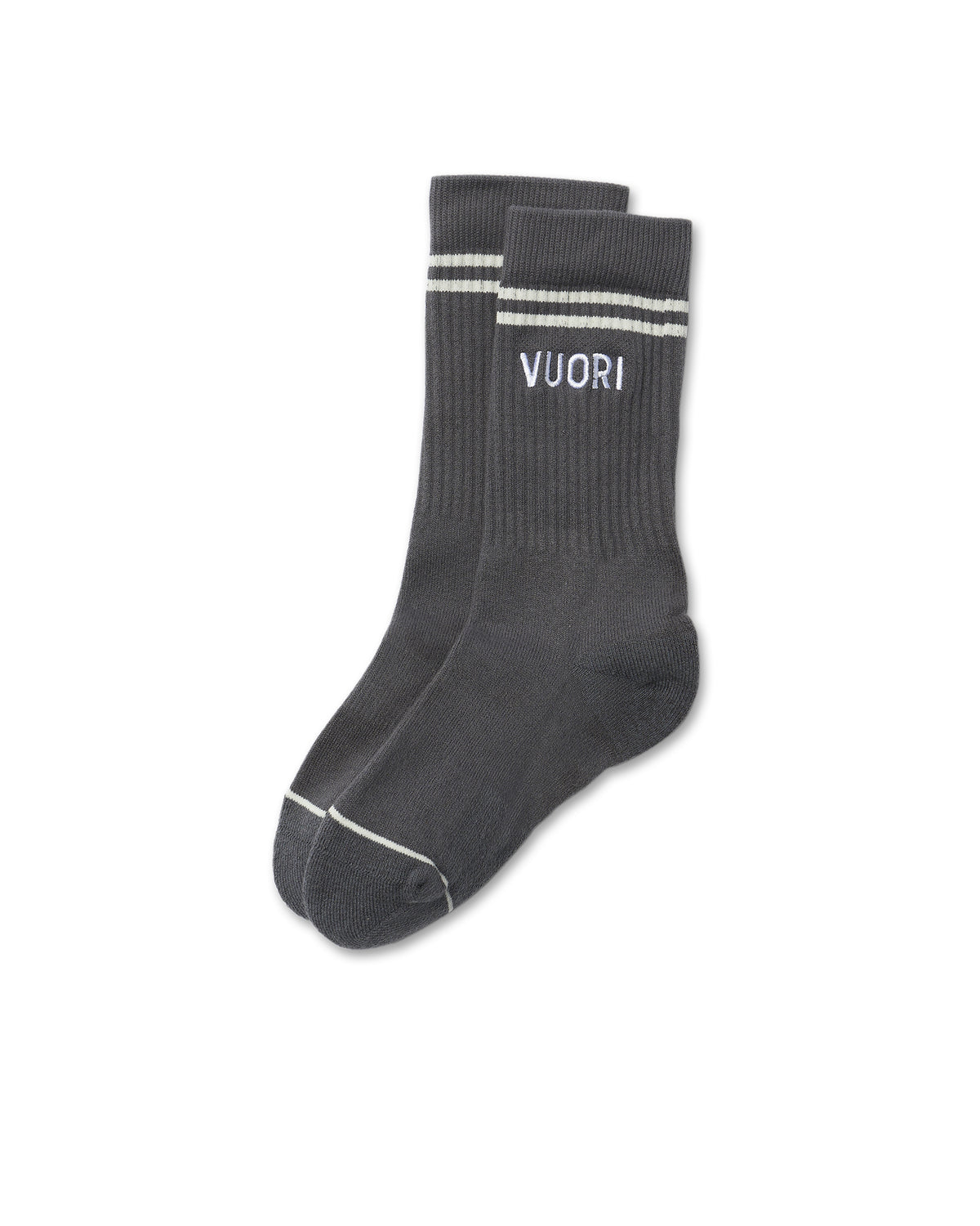 Vuori Crew Sock Charcoal Performance Crew Socks | Vuori online