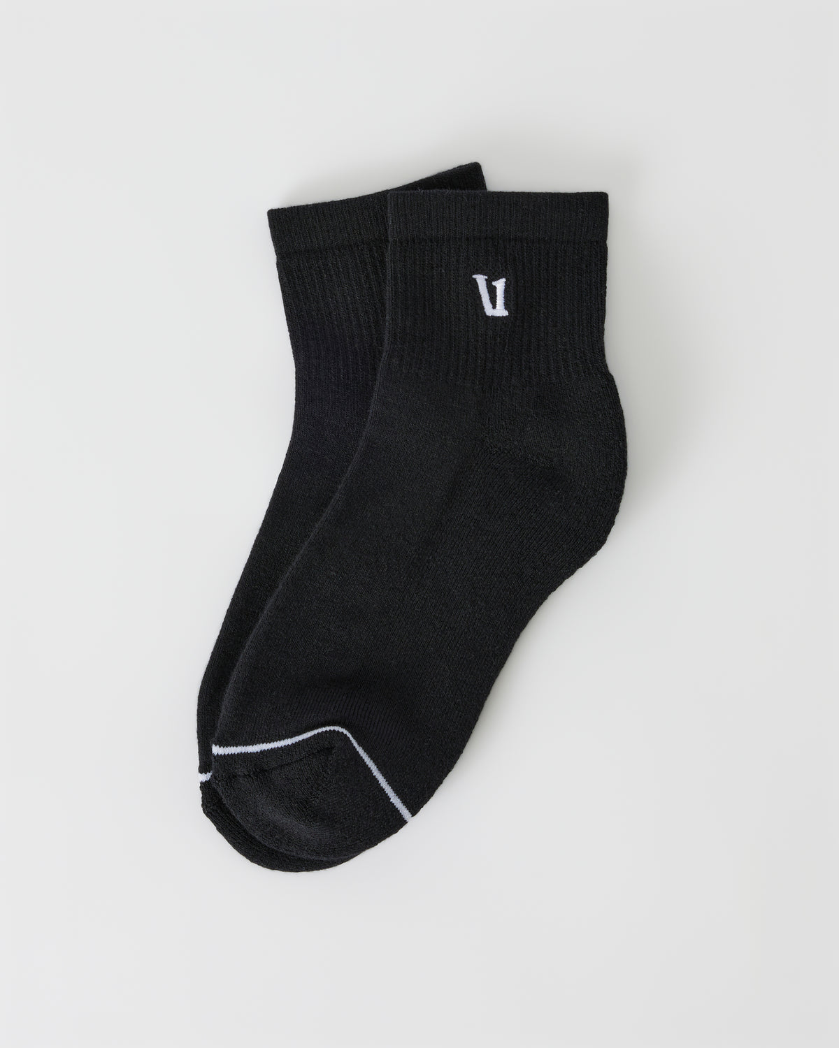 Quarter Crew V1 Sock 2.0 Black Quarter Crew Socks | Vuori sale