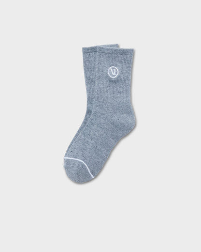 Half Crew Sock 2.0 Light Heather Grey Performance Socks | Vuori for sale