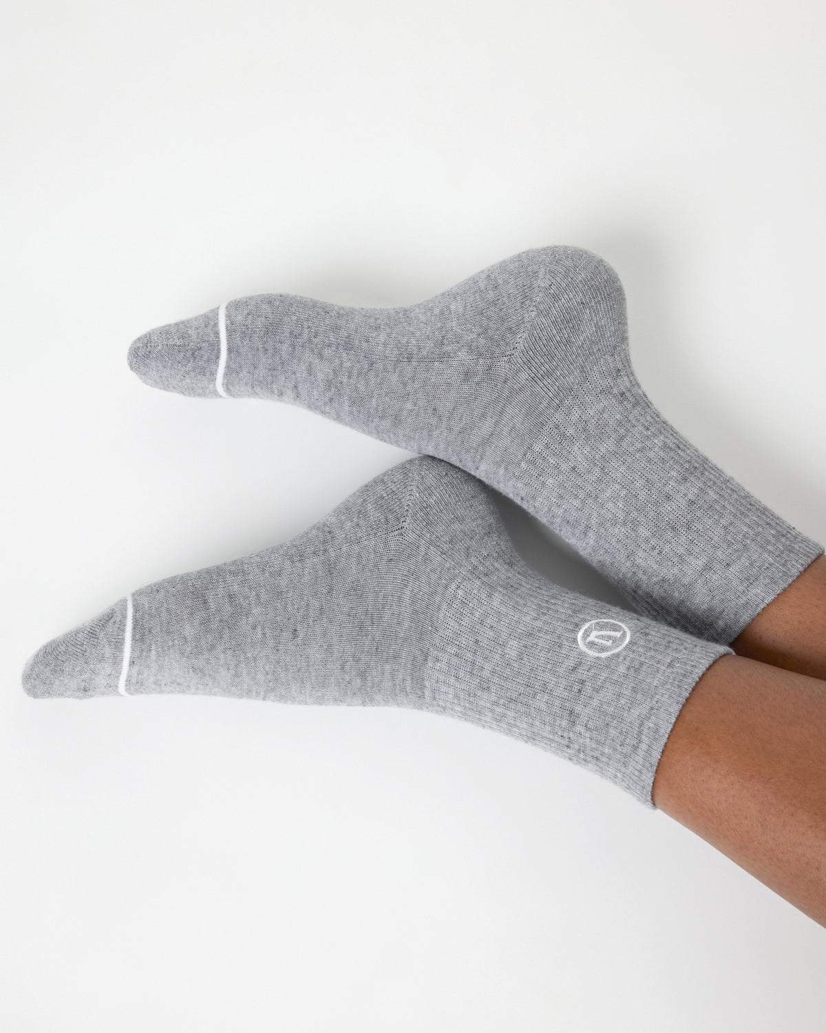 Half Crew Sock 2.0 Light Heather Grey Performance Socks | Vuori for sale