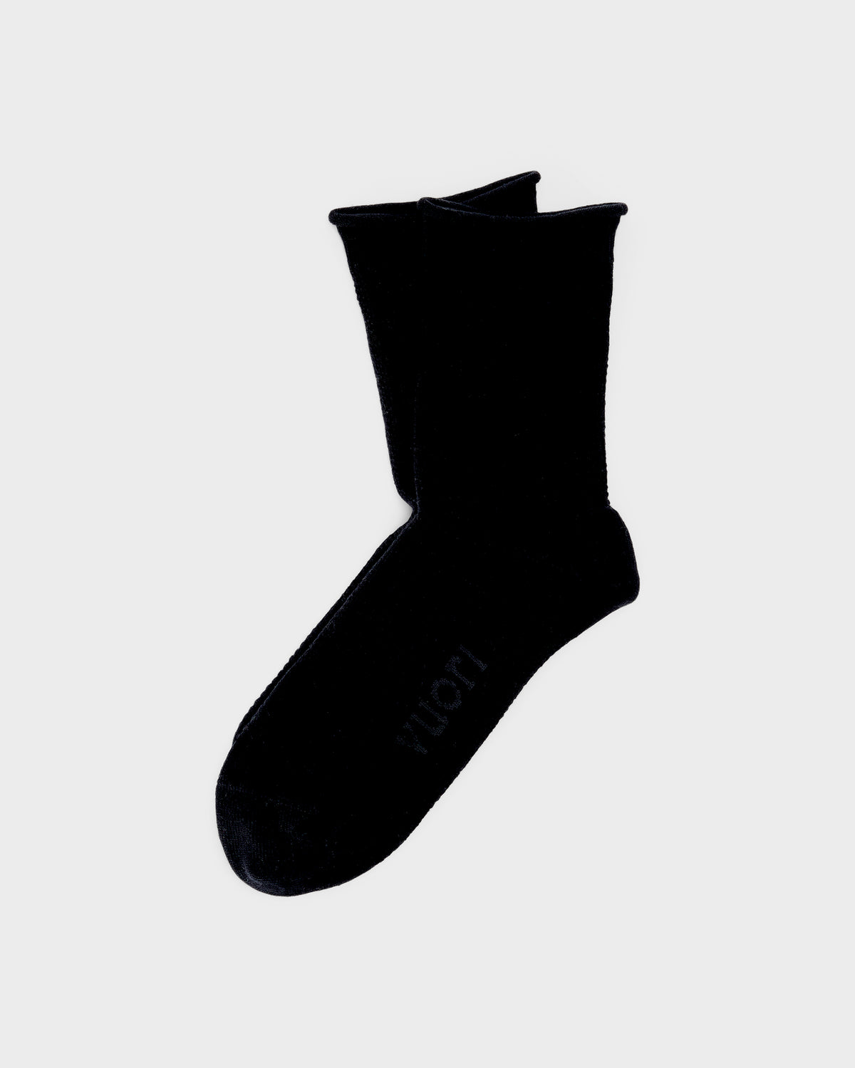 Quarter Crew Pointelle Sock Stylish Black Socks | Vuori onsale