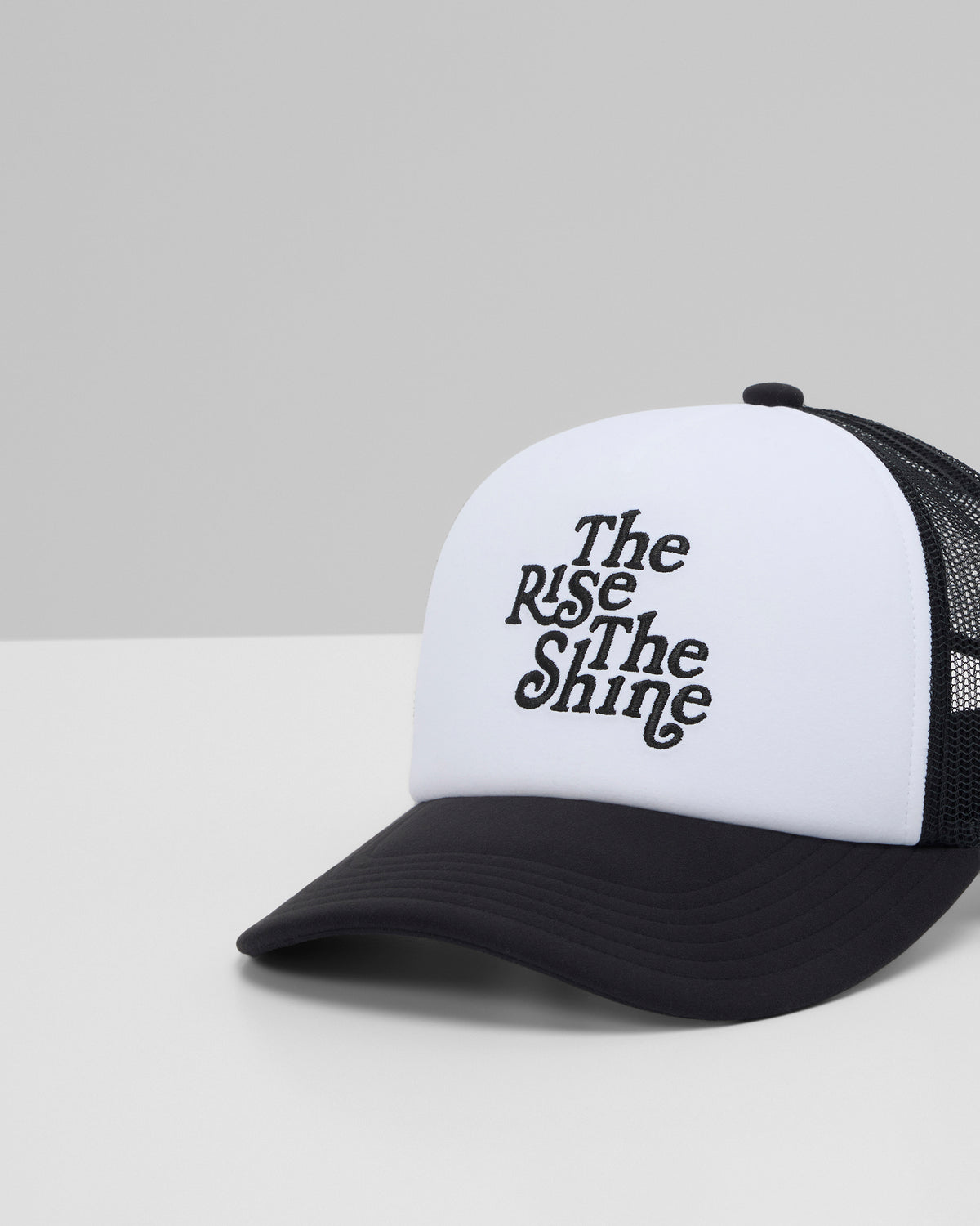 The Rise The Shine Trucker Hat Black Trucker Hat | Vuori for sale