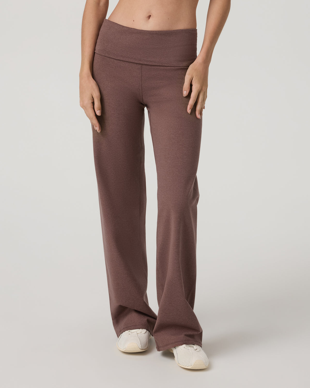 Granite Foldover Straight Leg Women's Sable Heather Pant | Vuori online