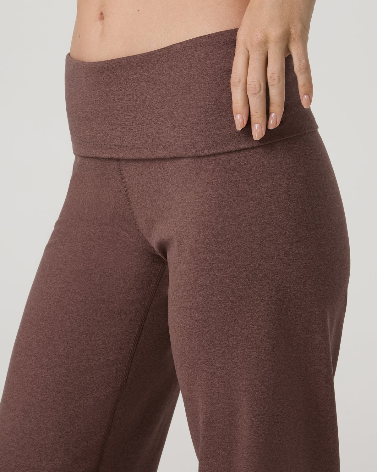 Granite Foldover Straight Leg Women's Sable Heather Pant | Vuori online
