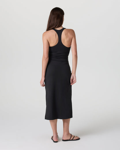 Halo Racerback Dress Solid Black | Vuori shop