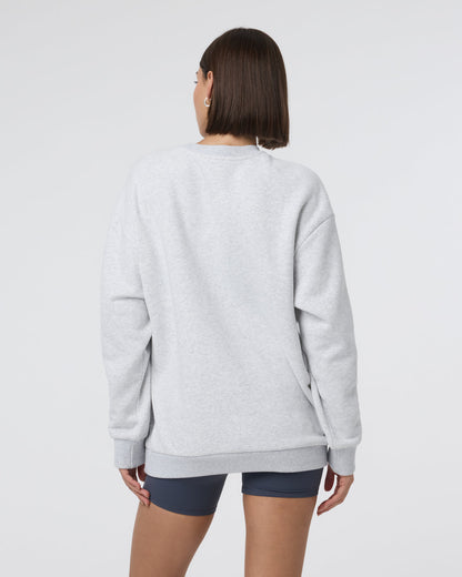 Restore Oversized Crew 2.0 Pale Grey Heather | Vuori outlet