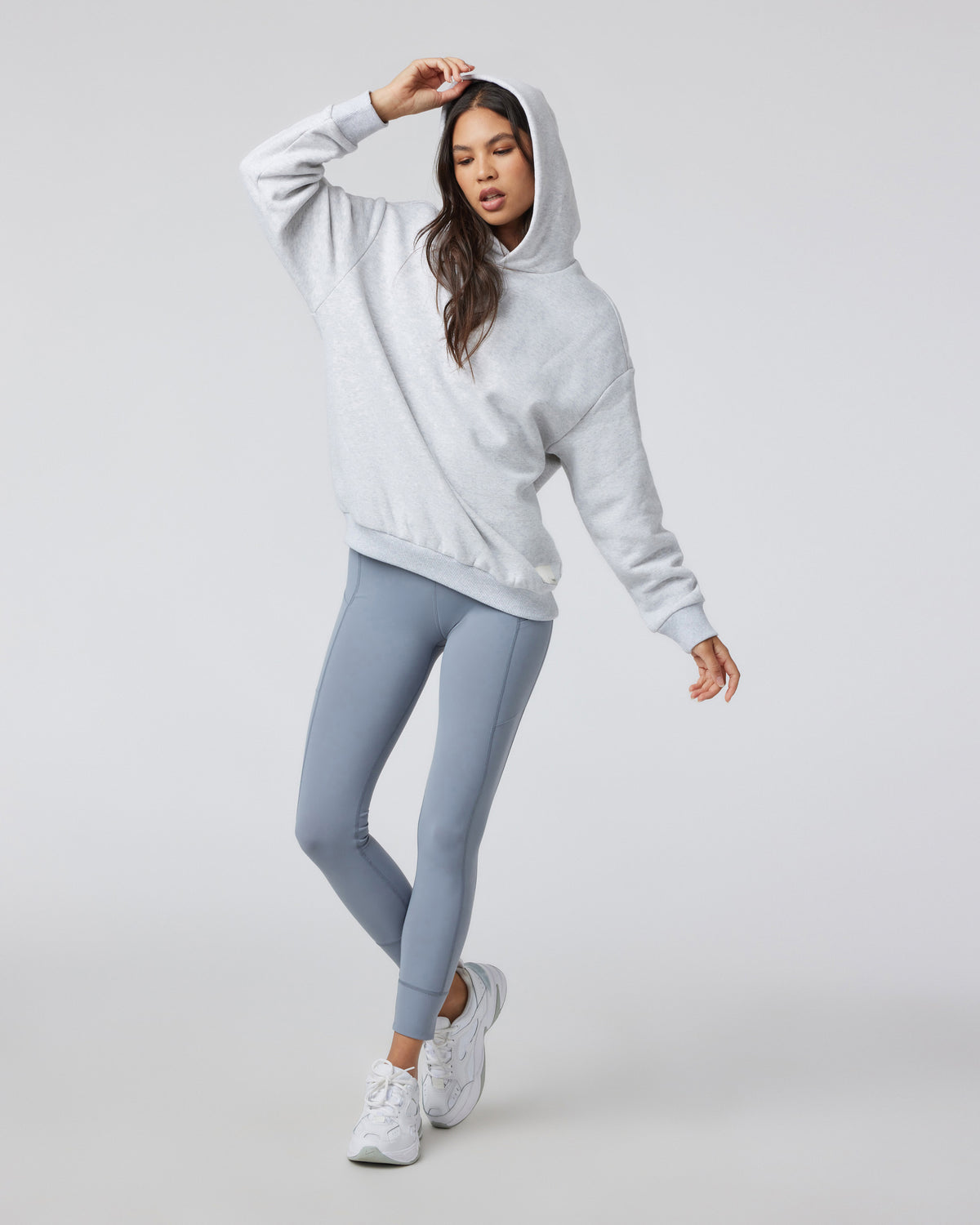 Restore Oversized Hoodie Pale Grey Heather | Vuori shop