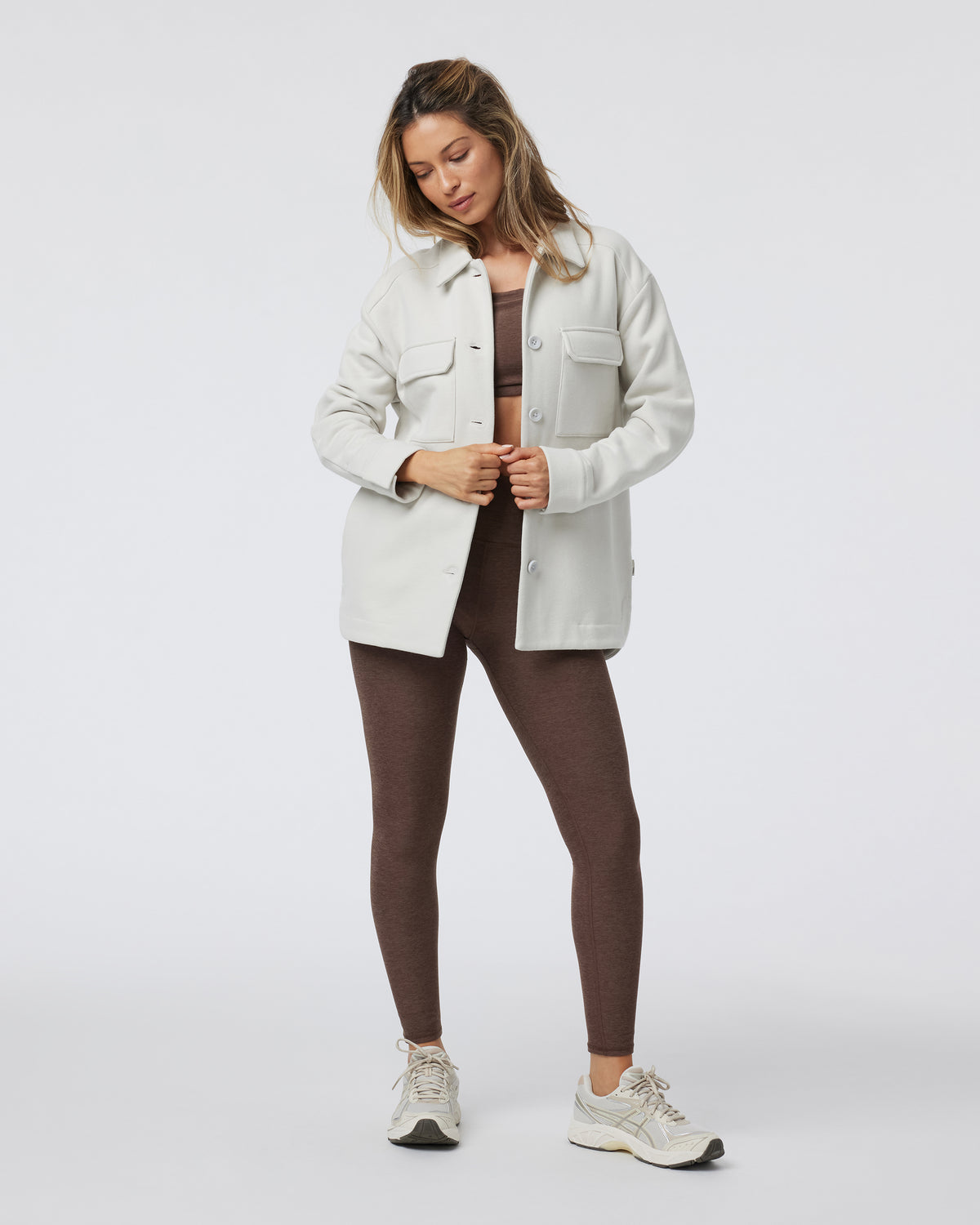Restore Shirt Jacket Salt French Terry Shirt | Vuori sale