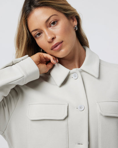 Restore Shirt Jacket Salt French Terry Shirt | Vuori sale