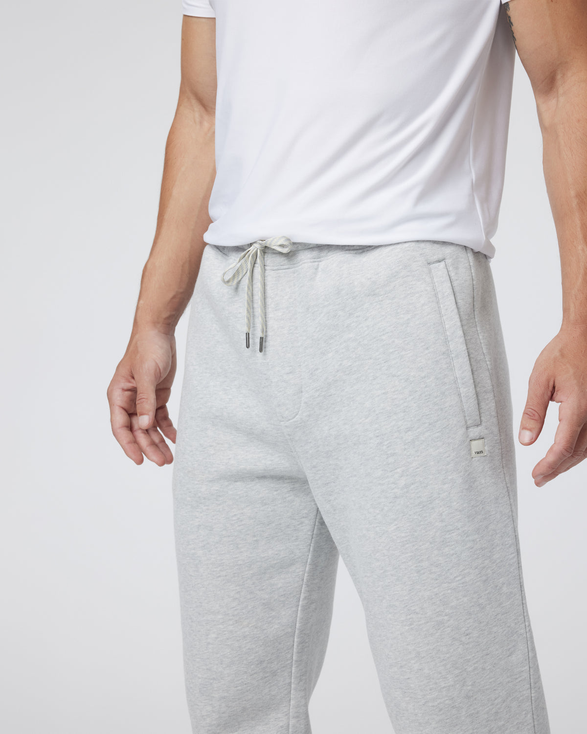 Seaside Sweatpant 28" Men's Light Heather Grey Sweatpant | Vuori for sale