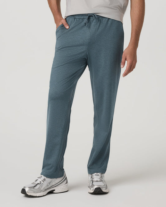 Men's Sunday Performance Track Pant 30" Blue Sea Heather| Vuori | Vuori outlet