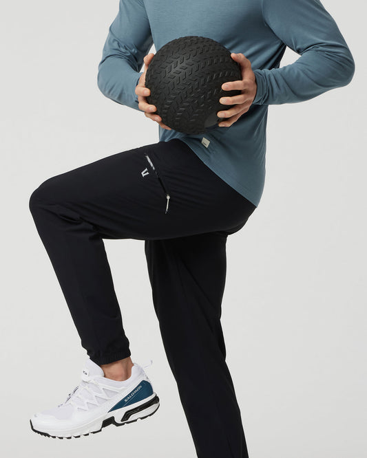 Fleet Sport Jogger Men's Black Lightweight Joggers | Vuori onsale
