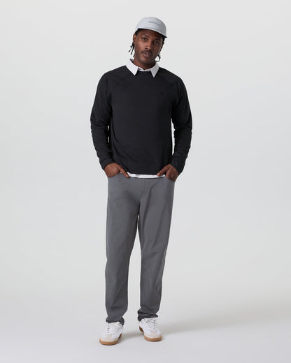 Meta Pant Classic Fit 34" Men's Charcoal 5-Pocket Pants | Vuori shop