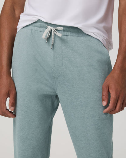 Ponto Performance Pant 30" Misty Blue Heather Sweatpant | Vuori discount
