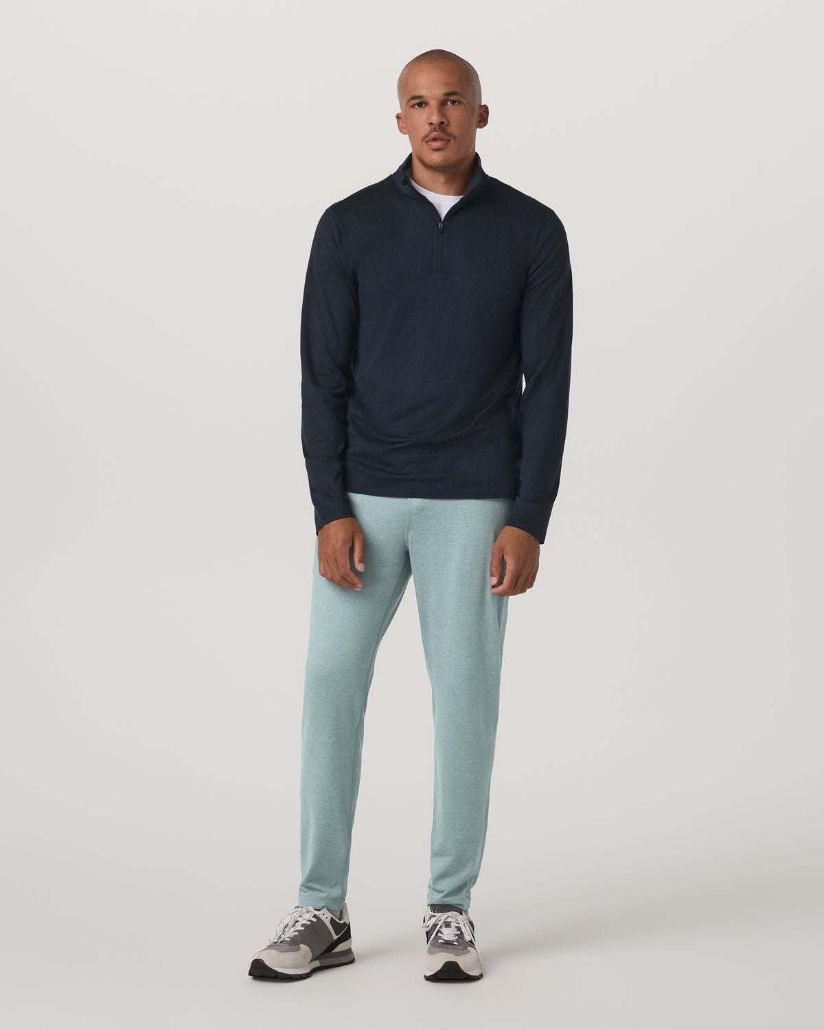 Ponto Performance Pant 30" Misty Blue Heather Sweatpant | Vuori discount