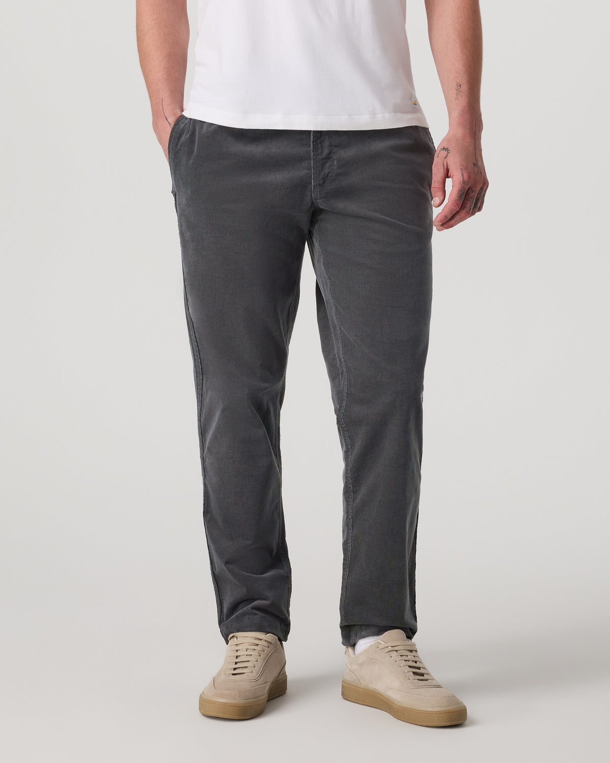Men's Optimist Elastic Waist Pant Classic Fit Charcoal | Vuori outlet