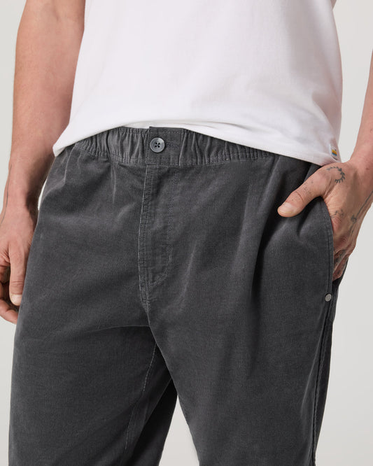 Men's Optimist Elastic Waist Pant Classic Fit Charcoal | Vuori outlet