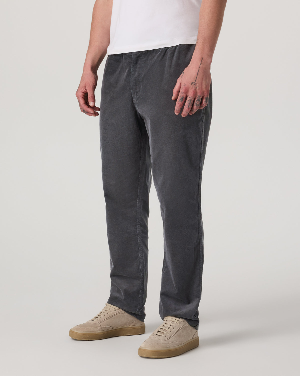 Men's Optimist Elastic Waist Pant Classic Fit Charcoal | Vuori outlet