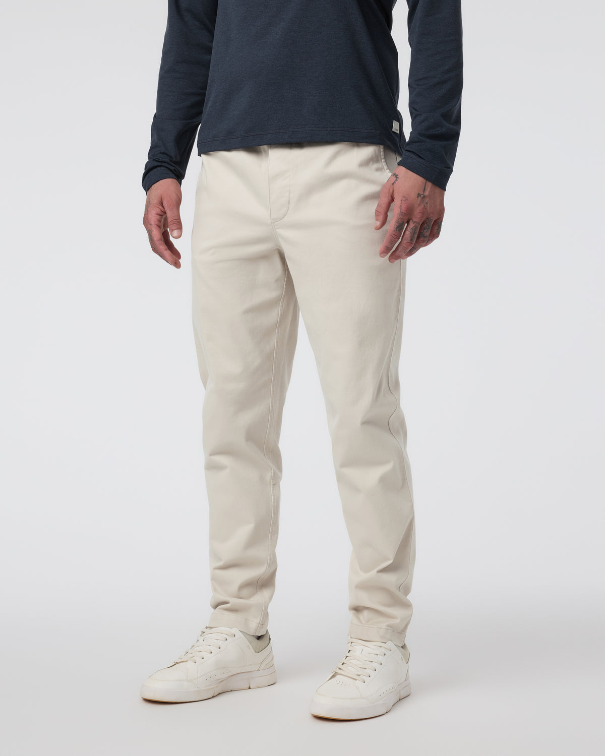 Fletcher Elastic Waist Pant Athletic Slim Fit 30" Oatmeal | Vuori sale