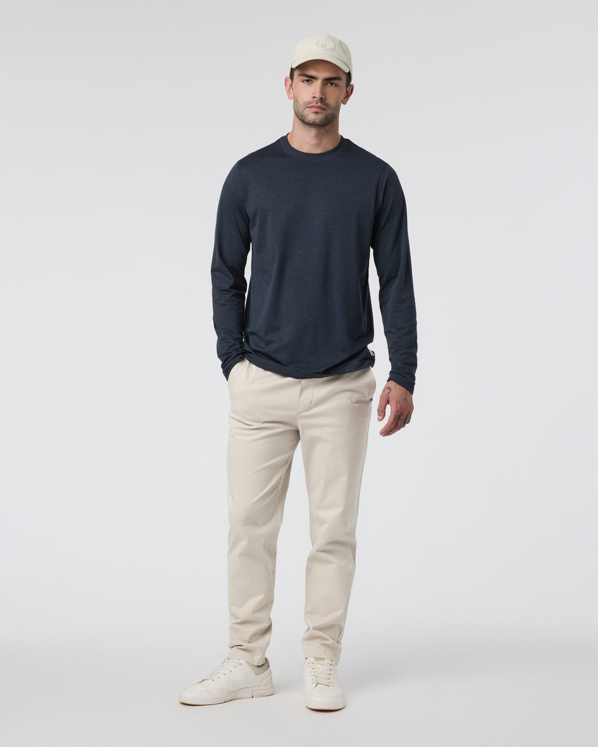 Fletcher Elastic Waist Pant Athletic Slim Fit 30" Oatmeal | Vuori sale