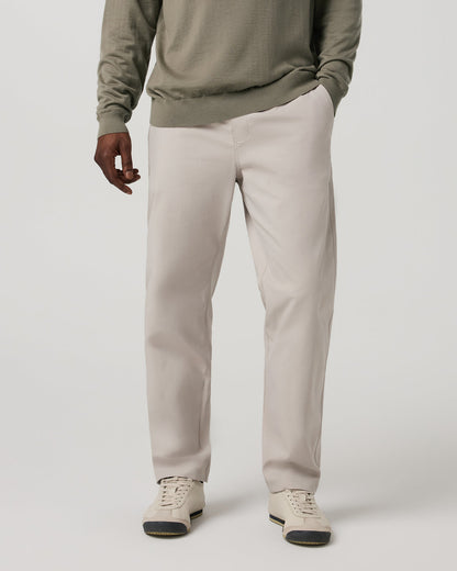 Men's Cascade Elastic Waist Trouser Classic Fit 30" Pewter | Vuori online