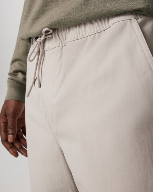 Men's Cascade Elastic Waist Trouser Classic Fit 30" Pewter | Vuori online