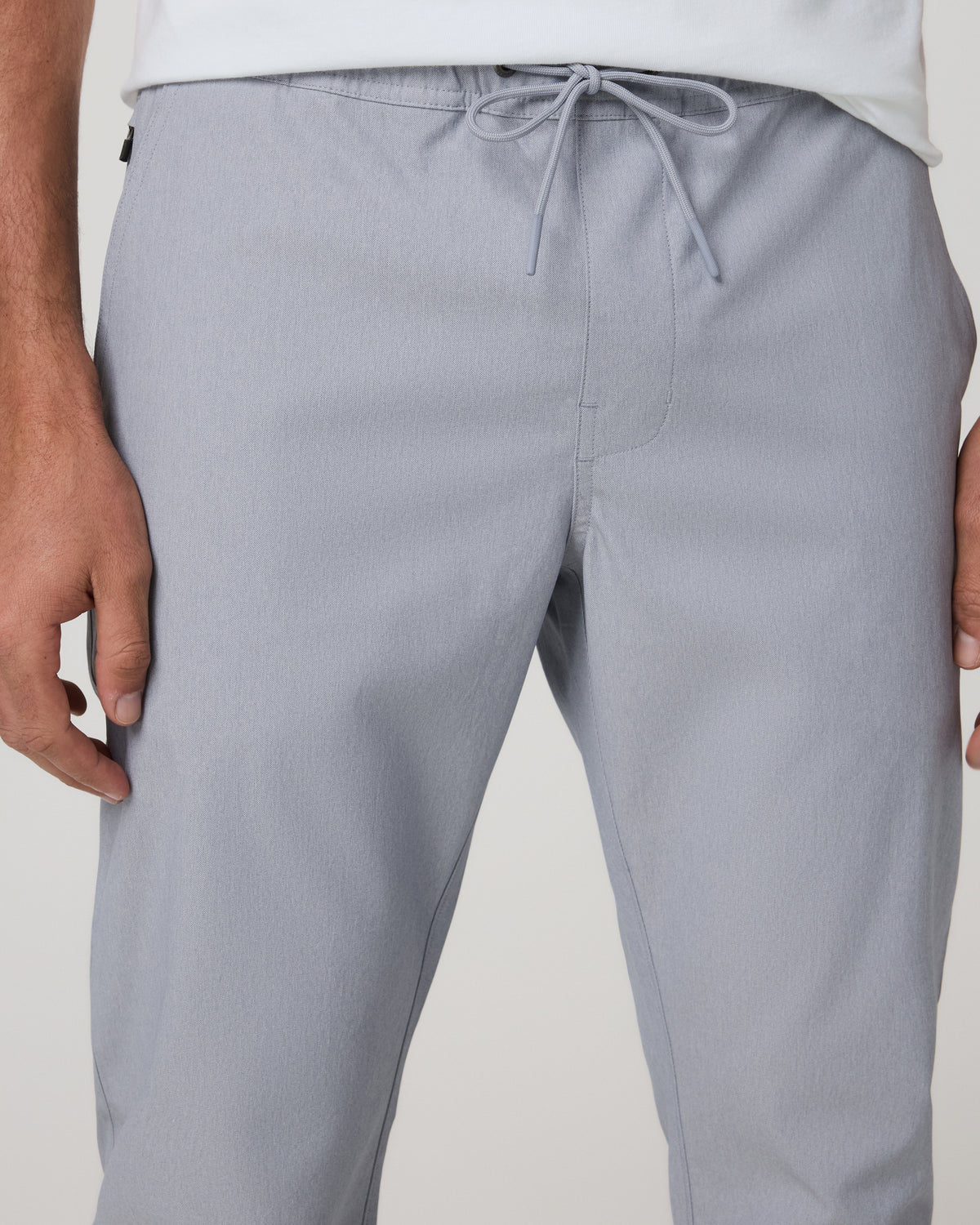 Cascade Elastic Waist Trouser Classic Fit 30" Heather Grey | Vuori outlet