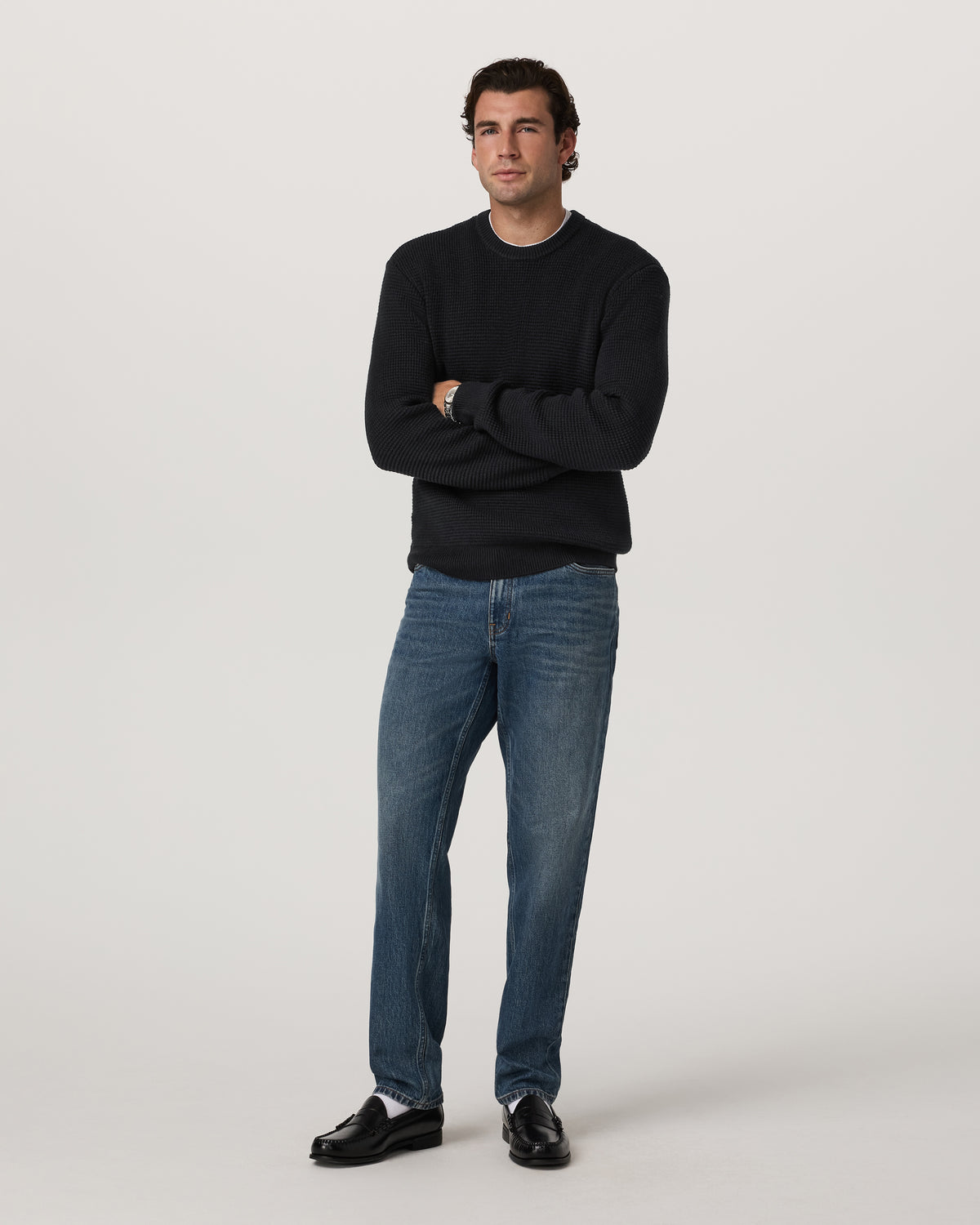 Vuori Vintage Jean Classic Fit 32" Medium Wash Denim | Vuori online