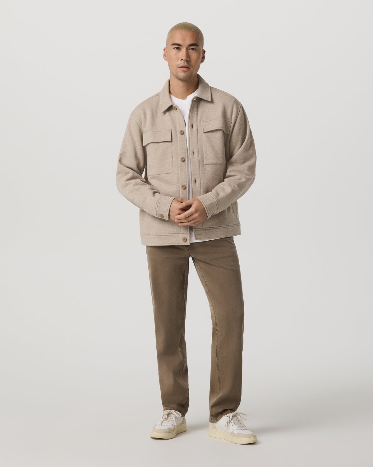 Men's Benton Stretch Twill Pant Classic Fit 30" Peppercorn | Vuori shop