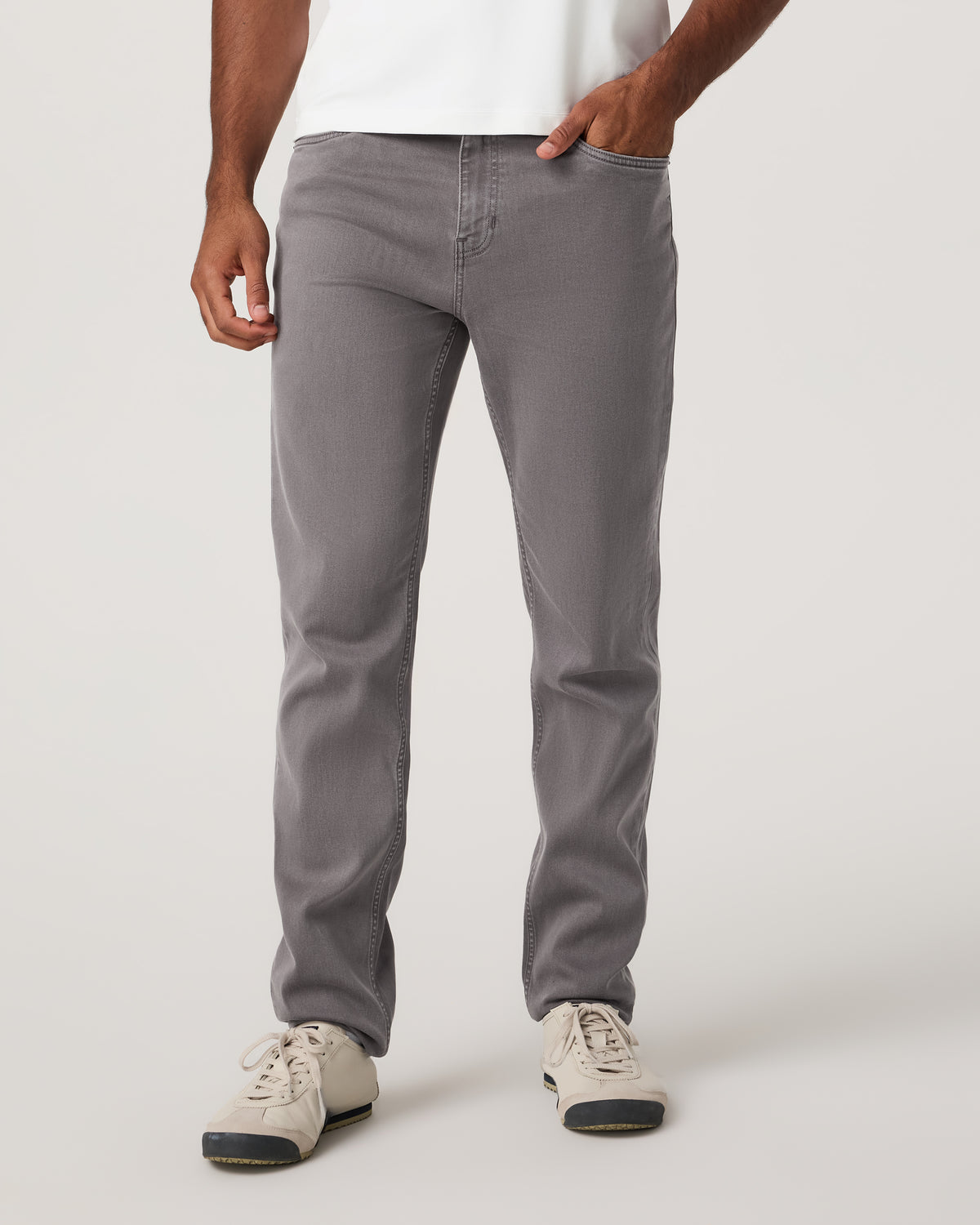 Benton Stretch Twill Pant Athletic Slim Fit 32" Cavern Grey | Vuori outlet