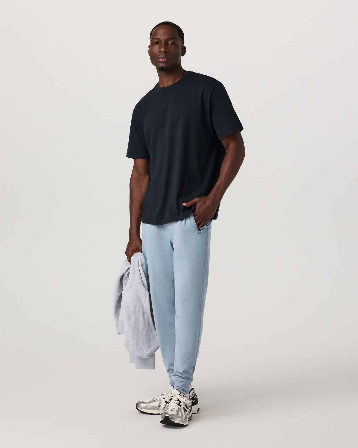 Ponto Performance Jogger 28" Men's Flint Heather Pants | Vuori onsale