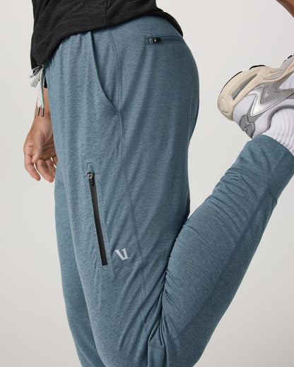 Men's Sunday Performance Jogger 28" Smoke Blue Heather | Vuori for sale