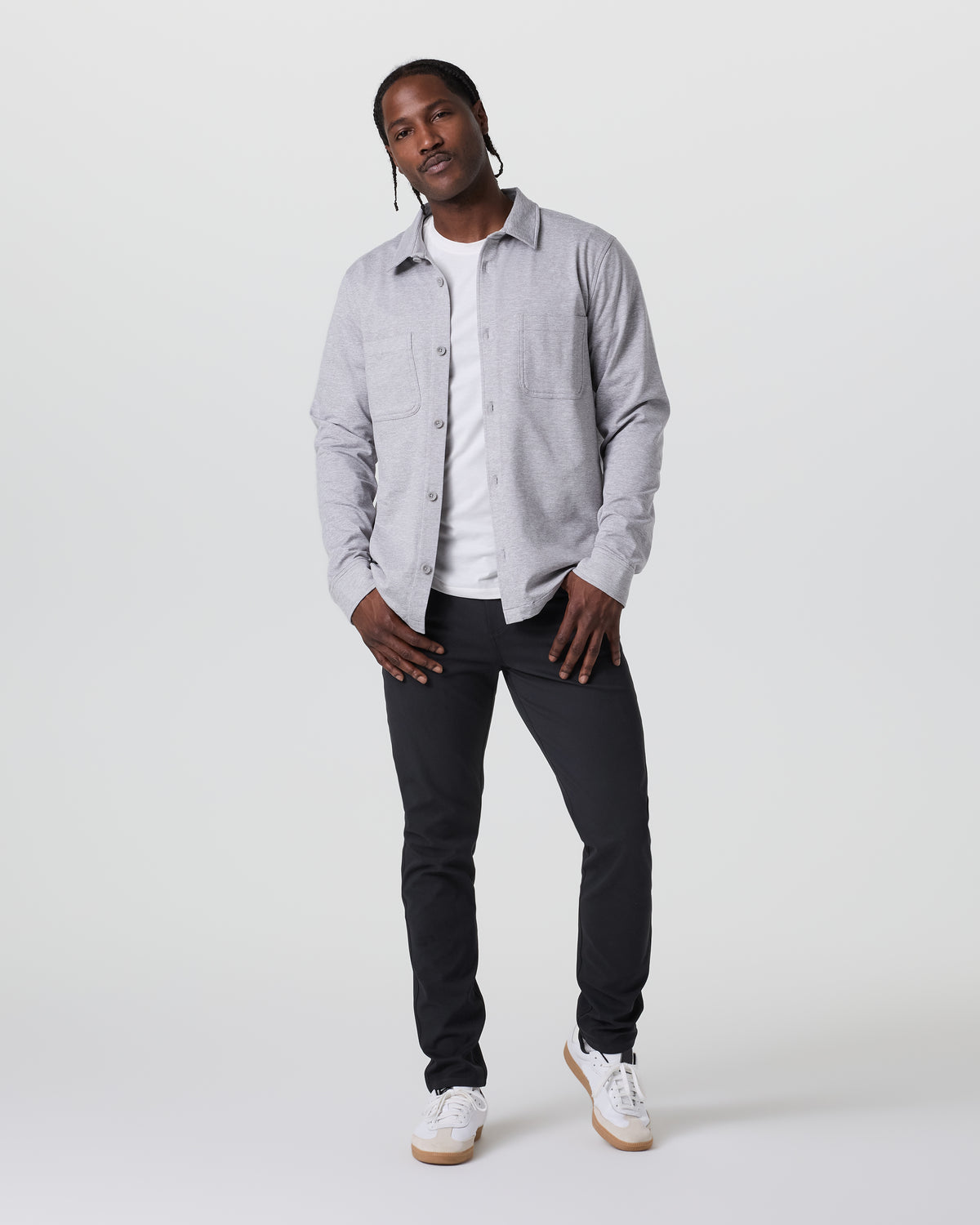 MetaTwill Pant Athletic Slim 32" Black | Vuori shop