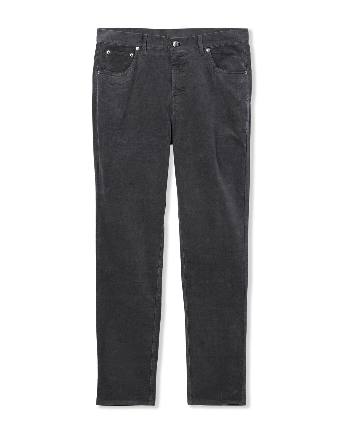 Optimist 5 Pocket Cord Pant Athletic Slim Fit Charcoal | Vuori sale