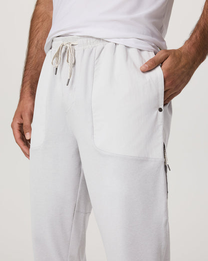 Sunday Mixed Media Jogger 28" Men's Frost Grey Joggers | Vuori onsale