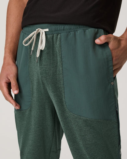 Men's Sunday Mixed Media Jogger 28" Agate Green Heather | Vuori shop
