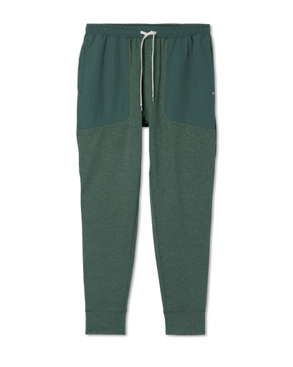 Men's Sunday Mixed Media Jogger 28" Agate Green Heather | Vuori shop