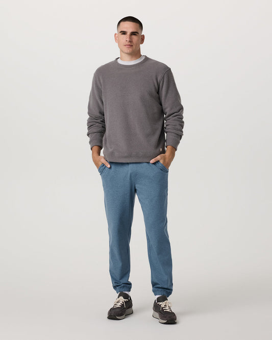 Men's Coronado Sweatpant 28" Pool Blue Heather | Vuori online