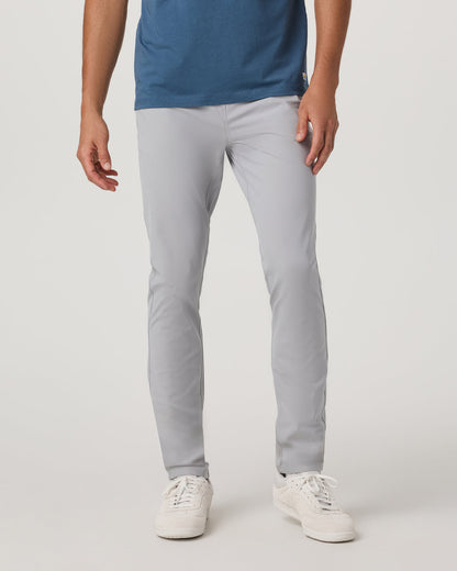 Meta Pant Athletic Slim Fit 34" Sea Fog 5-Pocket Pants | Vuori for sale