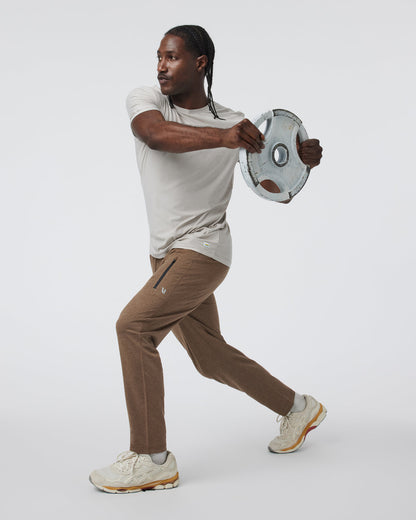Sunday Performance Track Pant 2.0 Pecan Heather | Vuori for sale