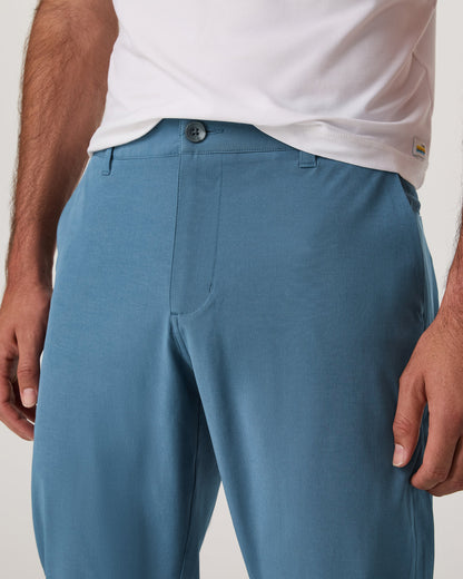 Aim Pant Men's Pool Blue Athletic Slim Fit 32" Inseam | Vuori shop