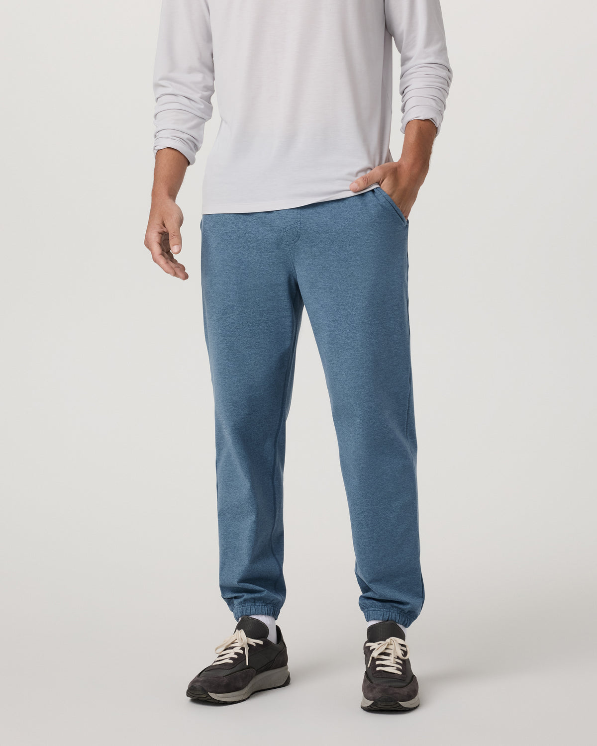 Men's Coronado Sweatpant 30" Pool Blue Heather | Vuori shop