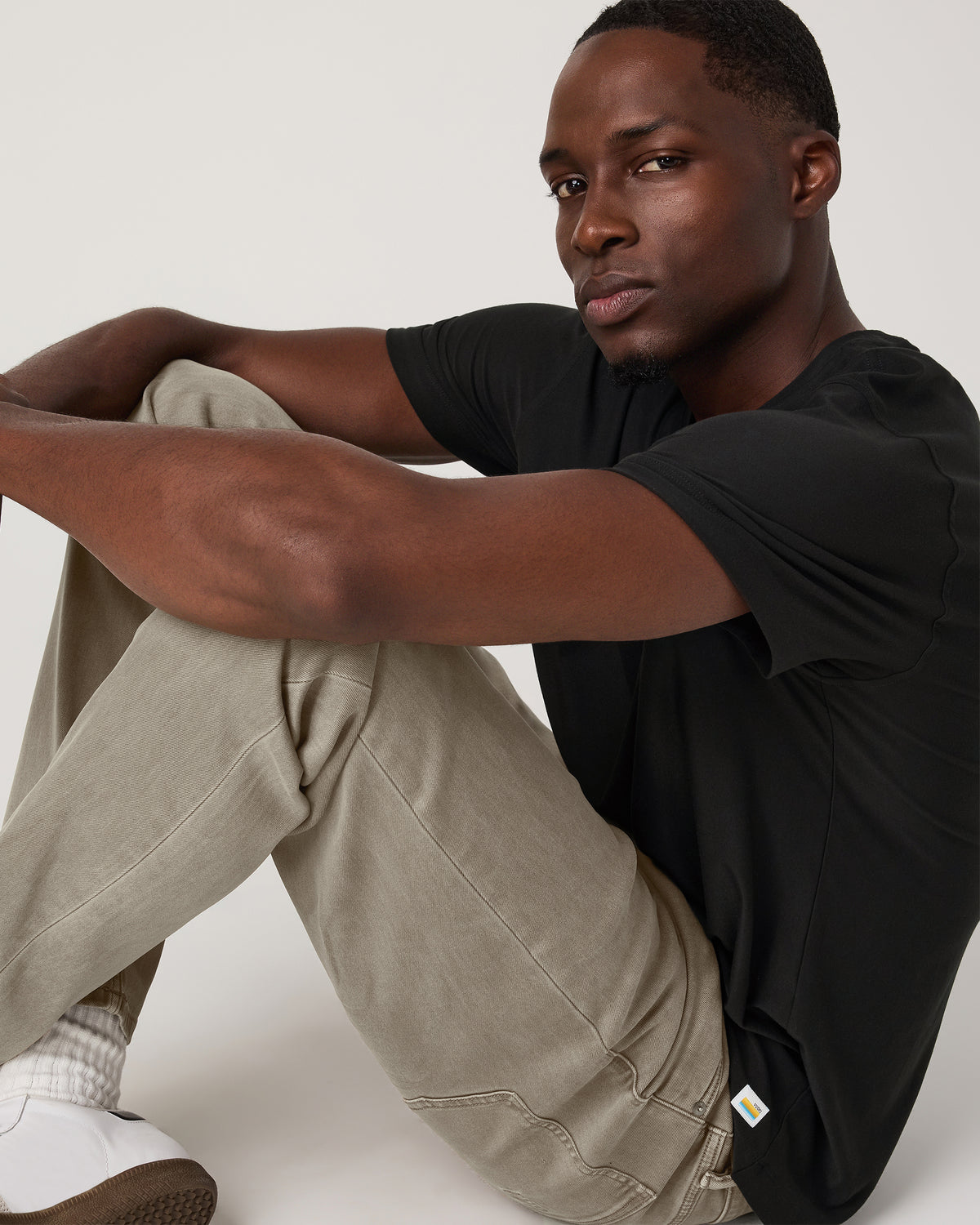 Benton Stretch Twill Pant Athletic Slim Fit 32" Taupe | Vuori discount