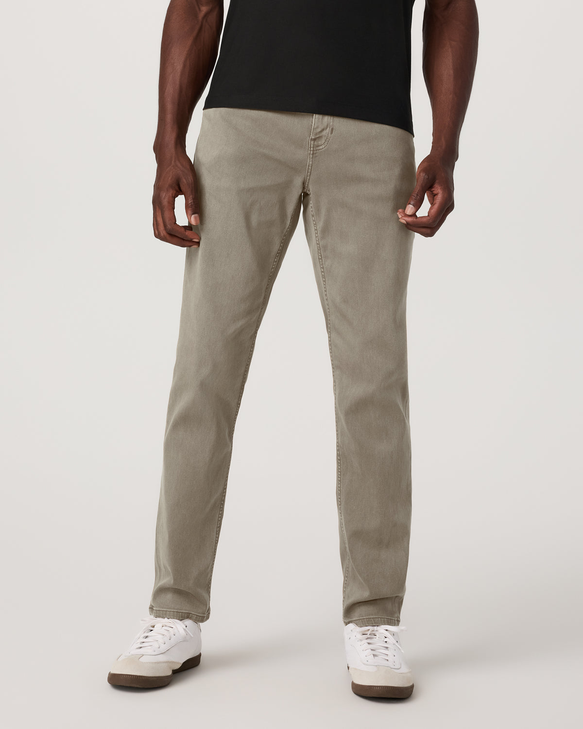 Benton Stretch Twill Pant Athletic Slim Fit 30" Taupe | Vuori shop